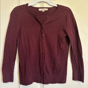 Loft Crew Neck Cardigan